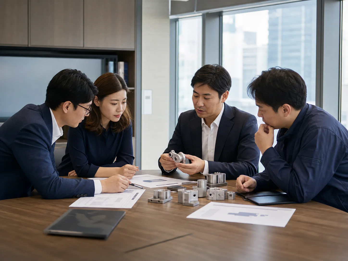 한일 비즈니스 매칭 관련 분야를 상징하는 이미지